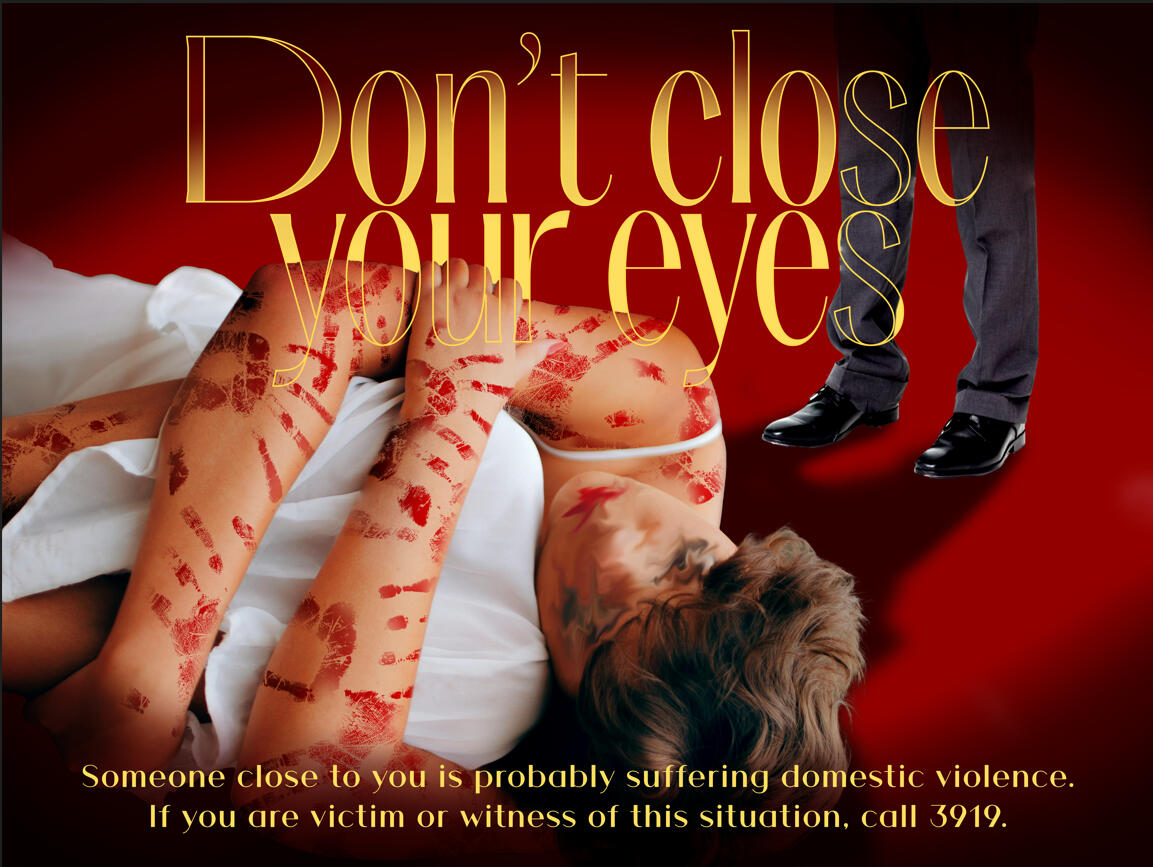 Affiche sensibilisation abus domestiques